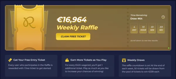 rainbet raffle page